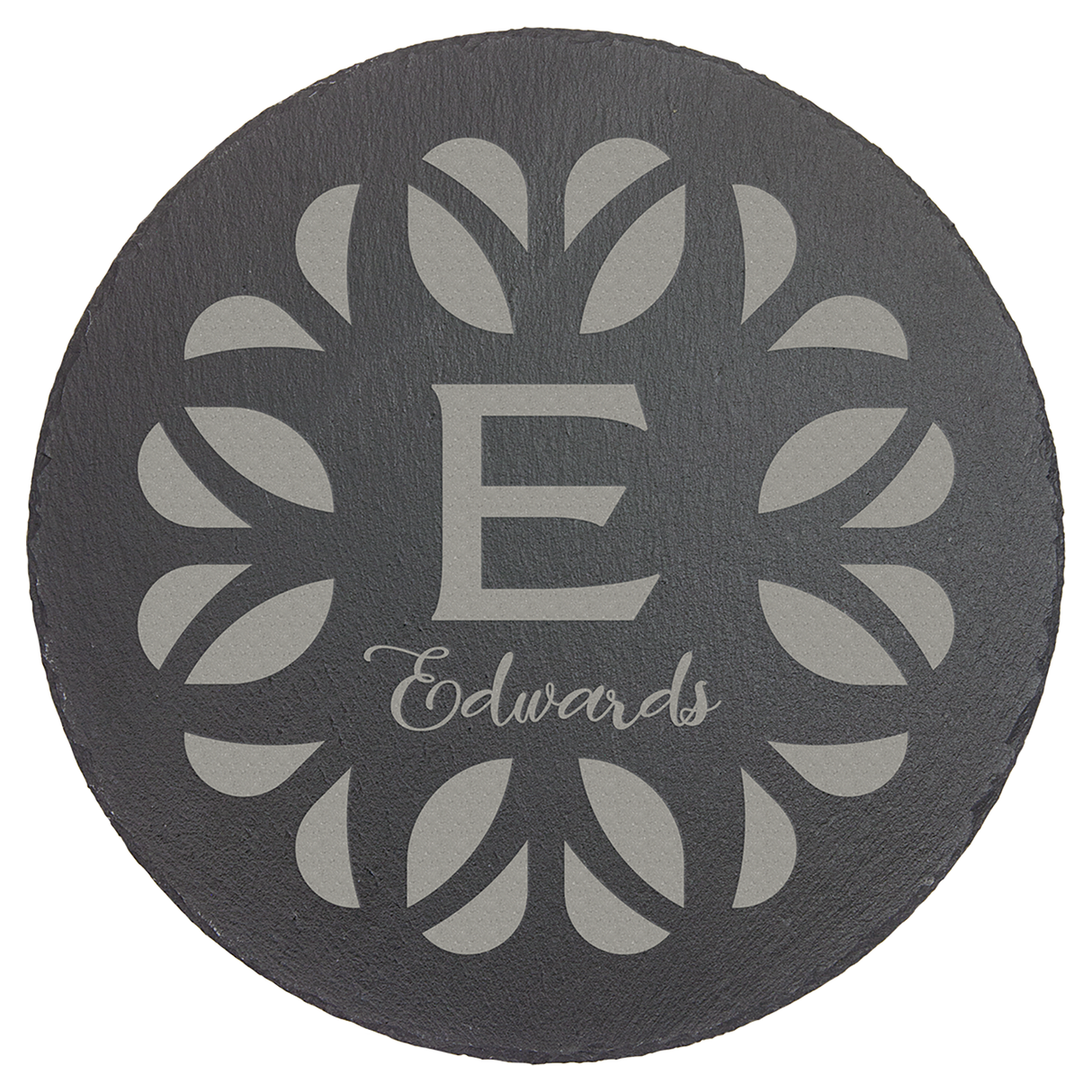 Round Slate Decor with Foam Pads, 11 3/4"