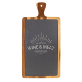 Acacia Wood/Slate Cutting Board, 16" x 7 3/4"