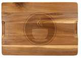 Acacia Wood/Slate Cutting Board, 13" x 9"
