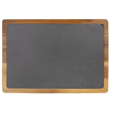 Acacia Wood/Slate Cutting Board, 13" x 9"