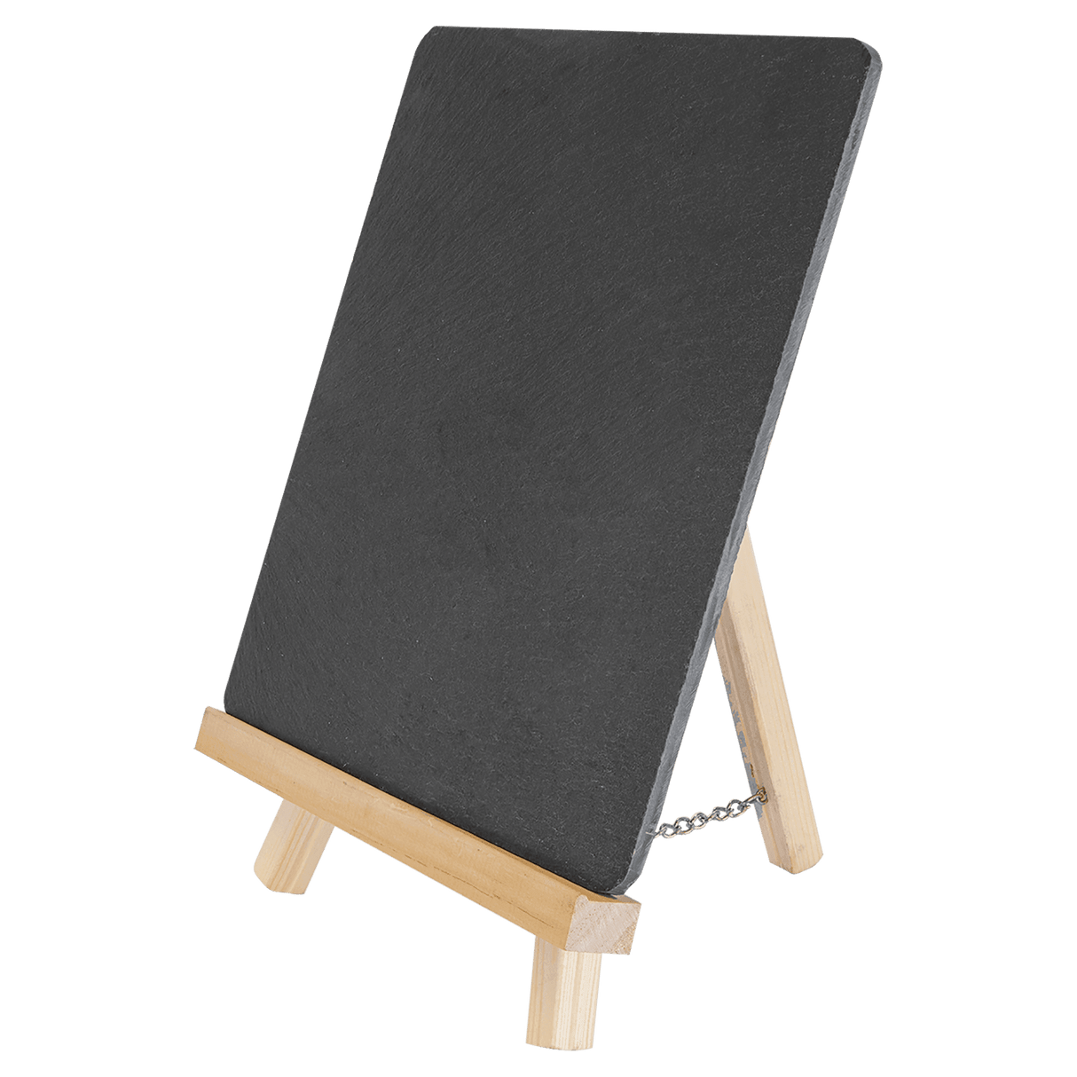 Slate Sign with Wood Easel, 6 3/4" x 7 3/4"