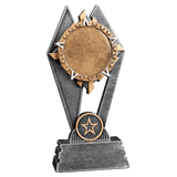 Sun Ray 7" Resin Trophy with Custom 2" Insert & Engraved Base Plate