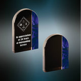 Arch Red/Blue Velvet Acrylic Corporate Award