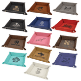 Personalized Leatherette Valet or Dice Tray